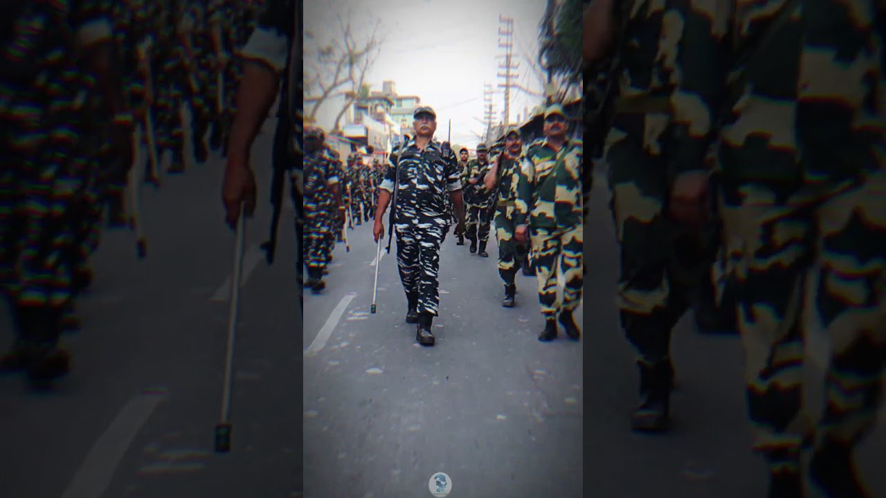 On election duty road march time Border security force & Central reserve Police Force#crpf#bsf#dmr