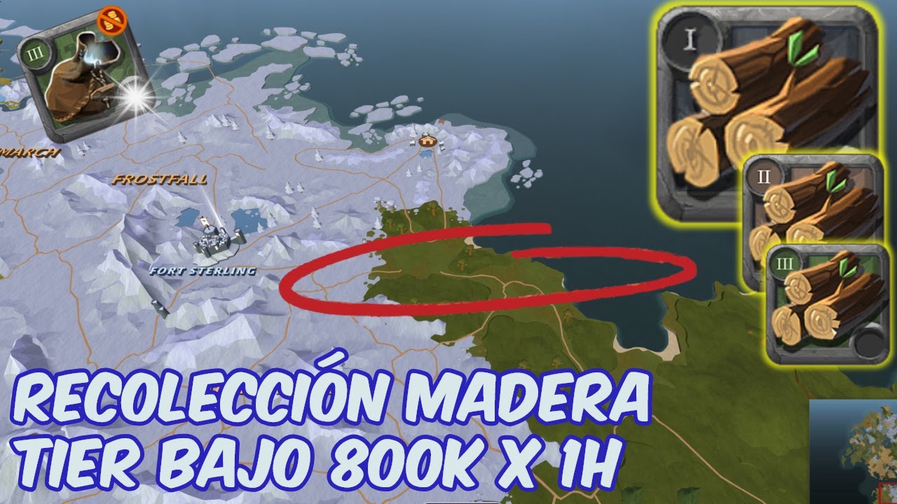 Recolección de Madera de Tier Bajo | Albion Online | Economía con troncos T1 🪵