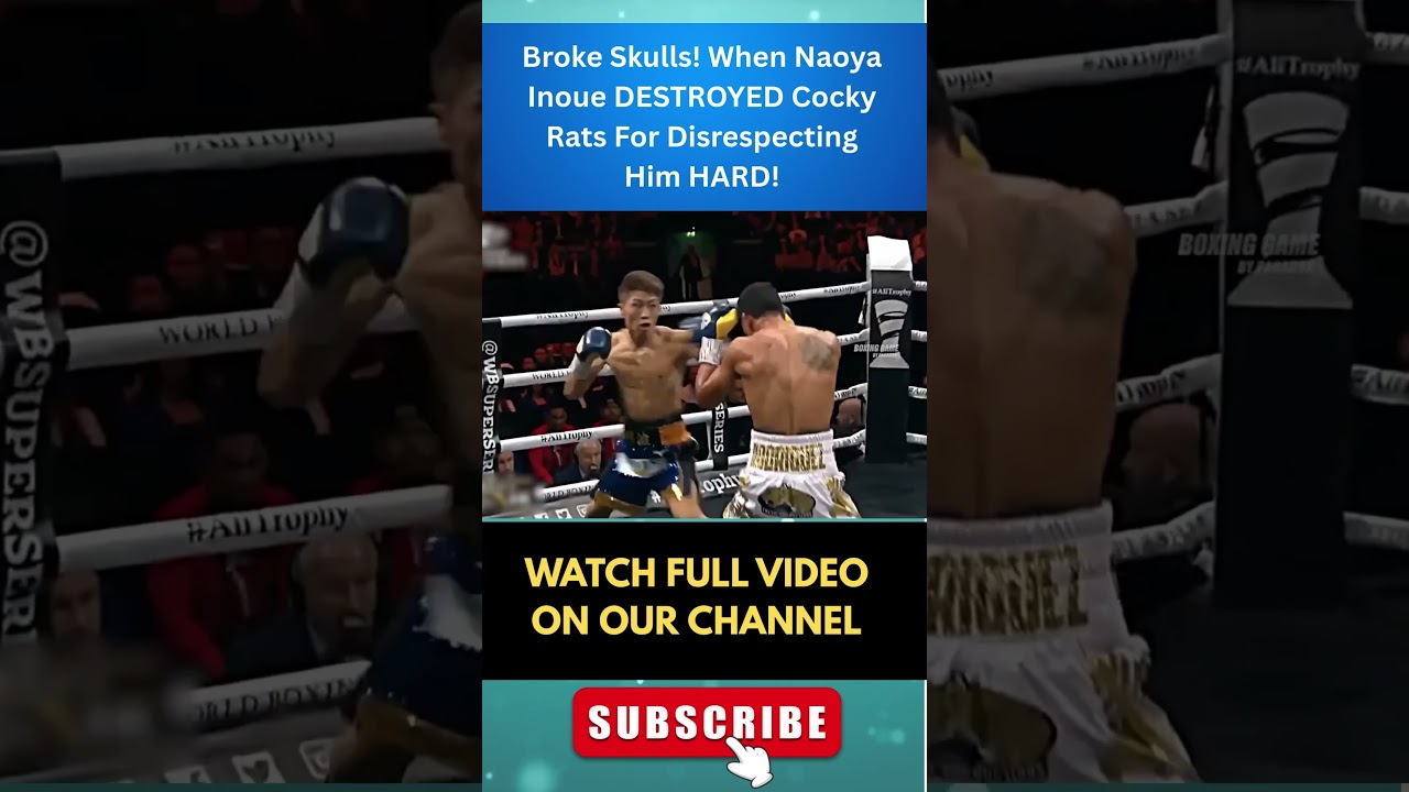 Broke Skulls! When Naoya Inoue DESTROYED Cocky Rats For Disrespecting Him HARD!