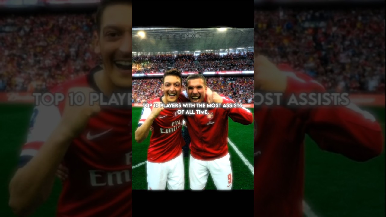 Top 10 Players With the most Assists of all time 💀🥅 || #shorts #football #edit #gamtng #viral