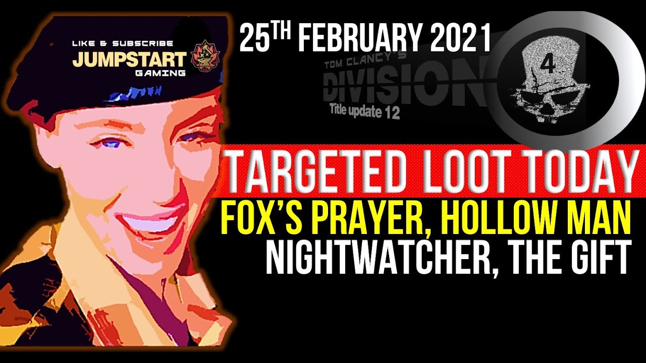 THE DIVISION 2 | NEW TARGETED LOOT TODAY | FEBRUARY 25, 2021 | *THE GIFT* | TU 12