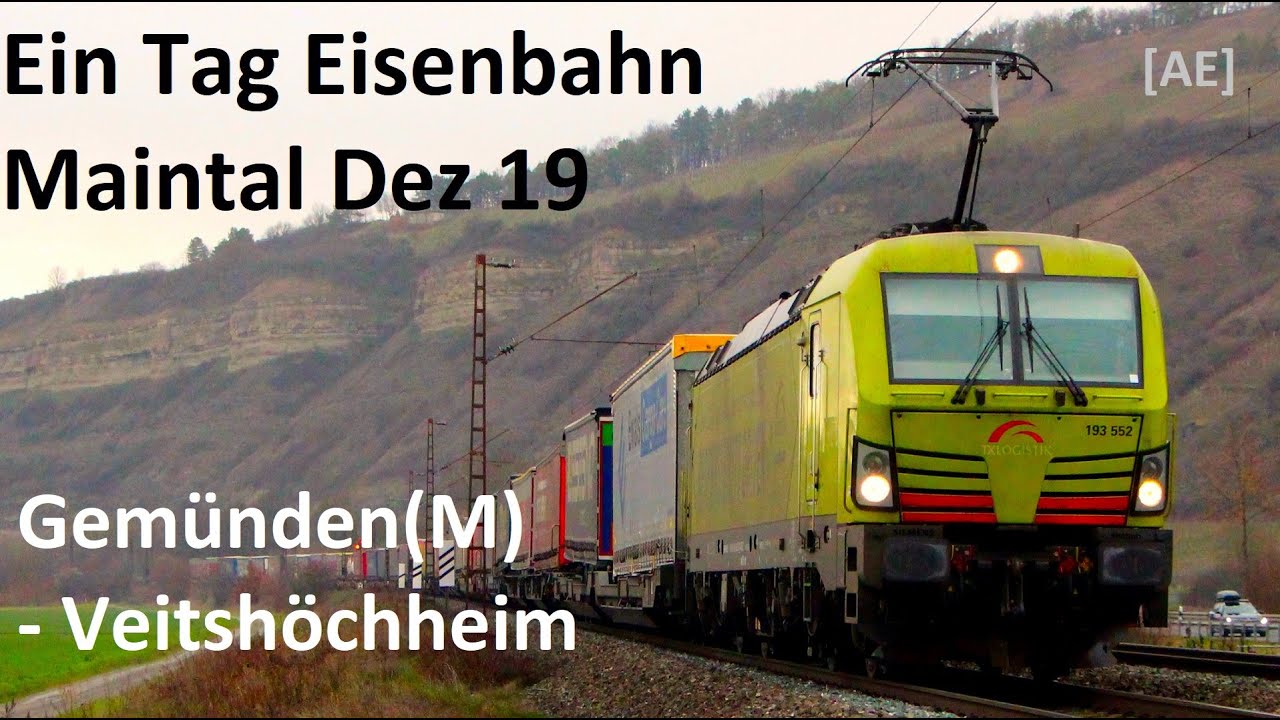 Maintal zwischen Gem&uuml;nden(M) und Veitsh&ouml;chheim - Eisenbahntag Maintal Dez 2019 - AE #309a
