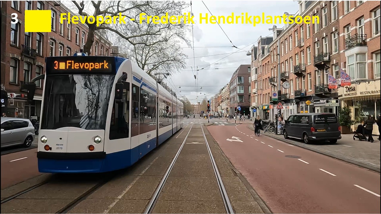 GVB Amsterdam Tramlijn 3 Flevopark - Frederik Hendrikplantsoen | 13G | maart 2026 Afscheidritvideo