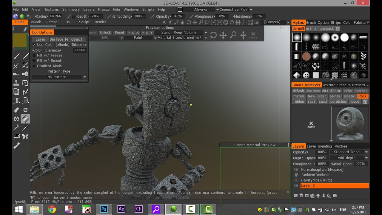 Учебник по 3D Coat: как добавить собственные смарт-материалы