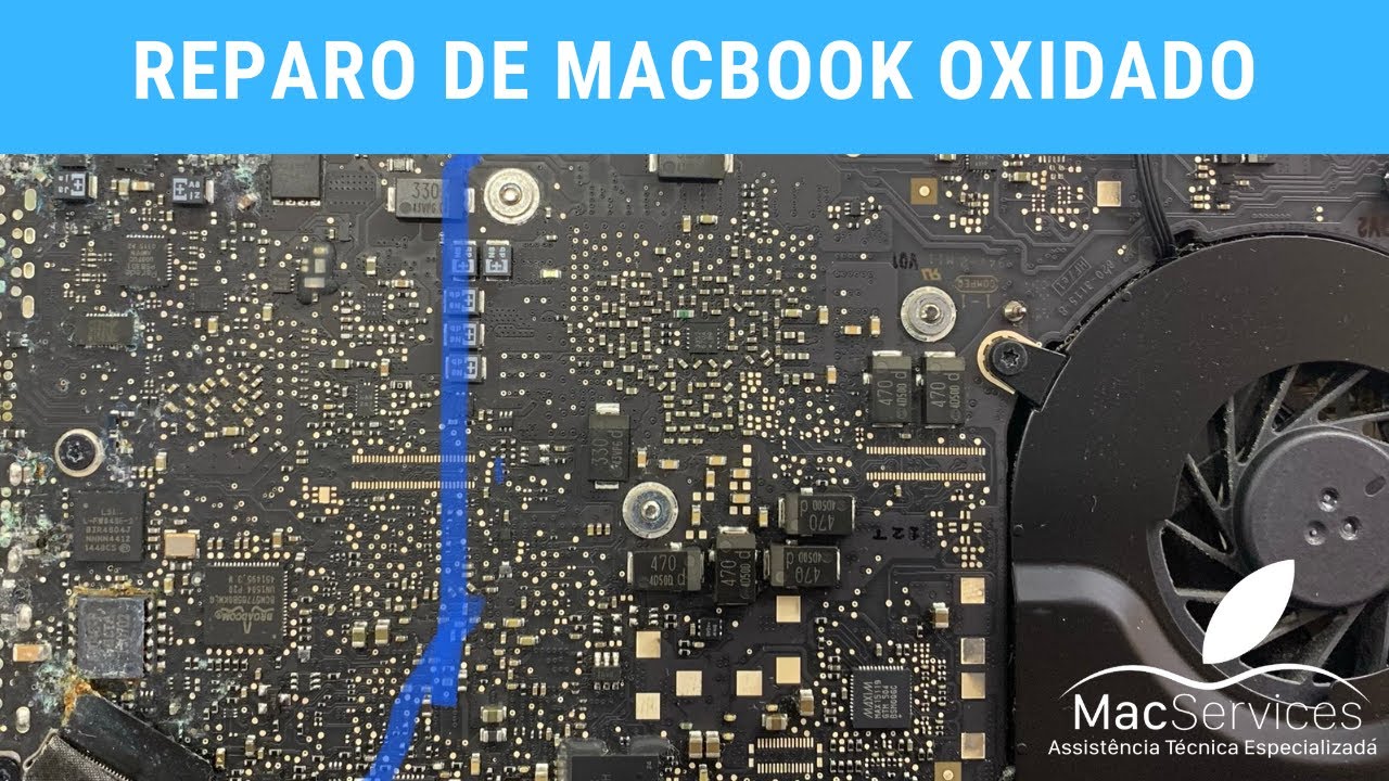 Reparo de Placa Lógica de MacBook Oxidado | Conserto de MacBook Pro RJ