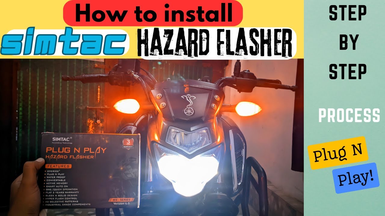 How To Install Simtac V 6.0 Flasher With Switch On FZS V3 | Unboxing And Installing Simtac Flasher