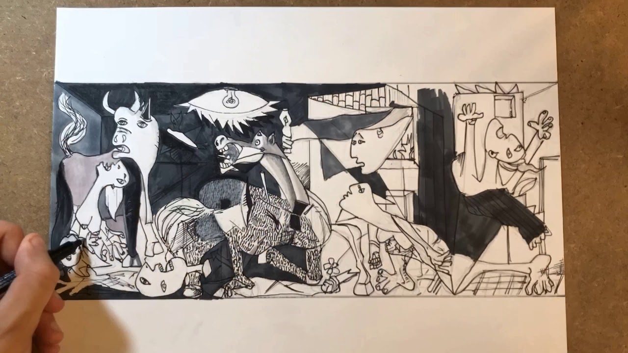Drawing Guernica by Dello