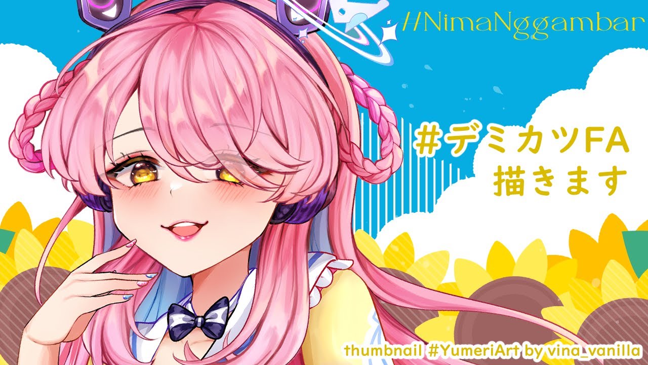 #NimaNggambar Drawing more Demikatsu fanarts!【#Yumeria_Live | Project Yoru】