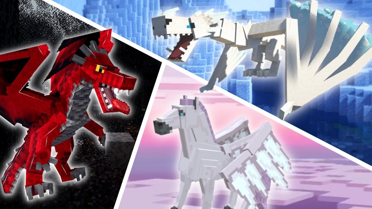 The Best New Mythical Beasts/ Creature Mods to use in Minecraft!!