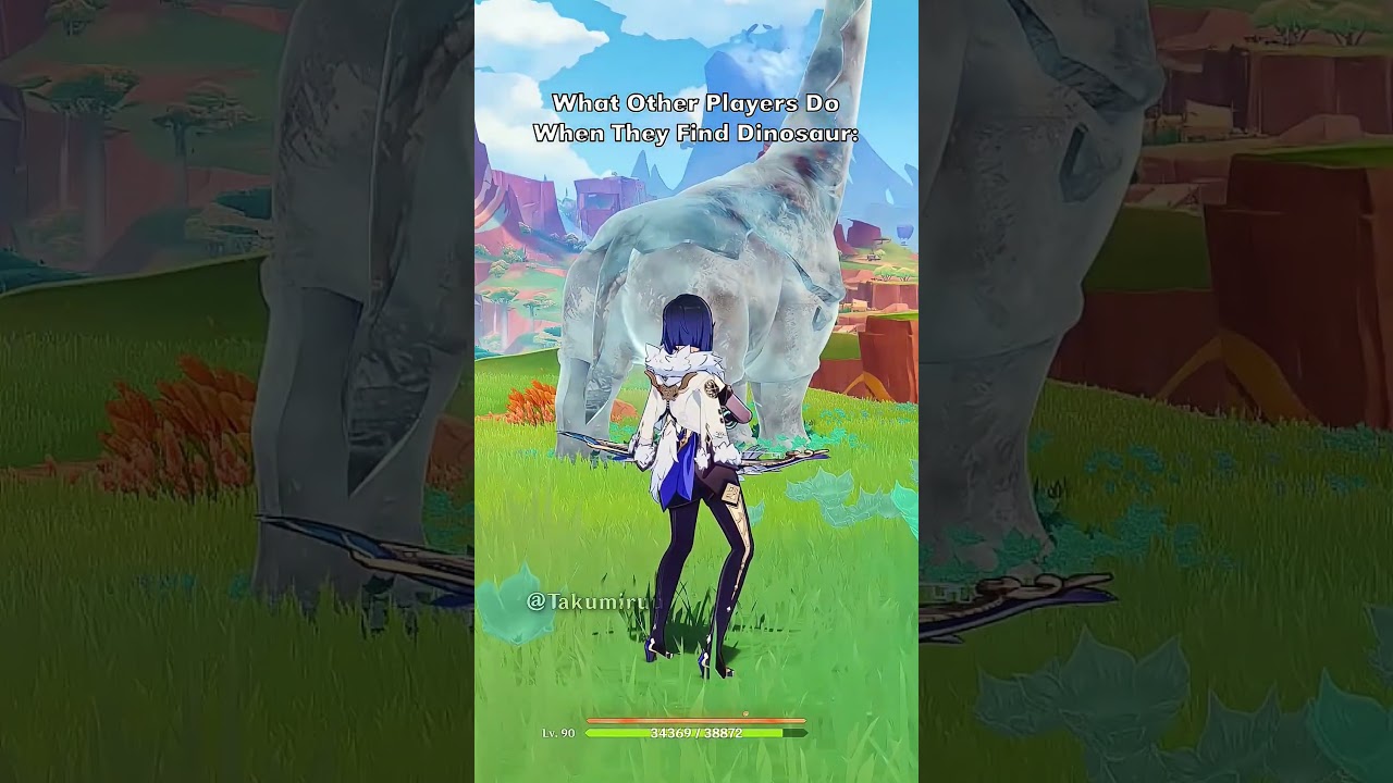 Genshin Impact Zhongli Mains When They Find Dinosaurs In Natlan