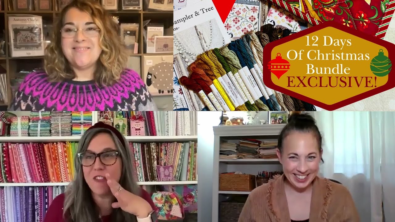 12 Days SAL and Bundle Exclusive!! Rachel and Kari Chat With Special Guest Liz Matthews!