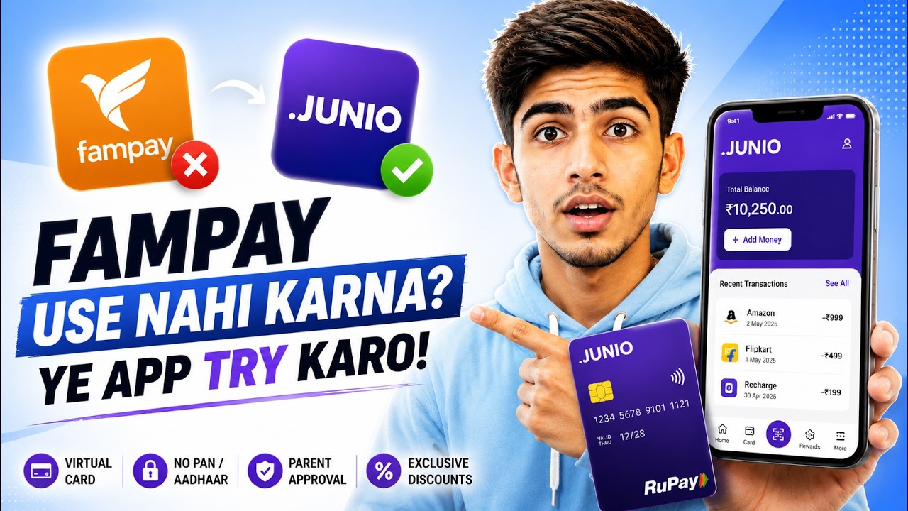 Best FamPay Alternative for Under 18? Junio Review (2026)