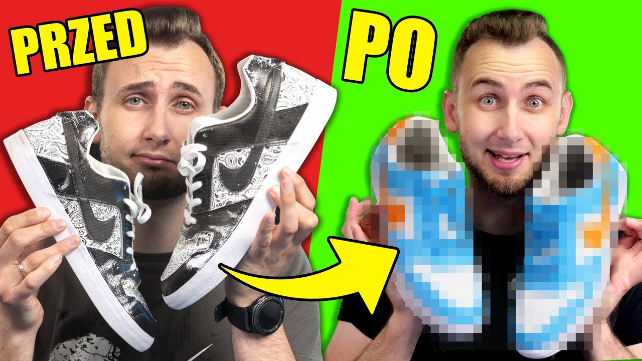 Odnawiam moje stare zdarte NIKE! - Zdzieram hydrografikę!