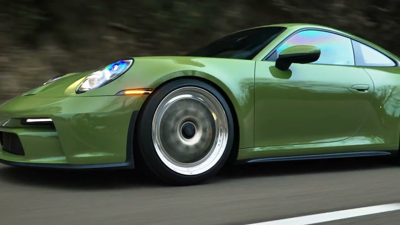 992 GT3 Touring in Olive Green 4K Cinematic