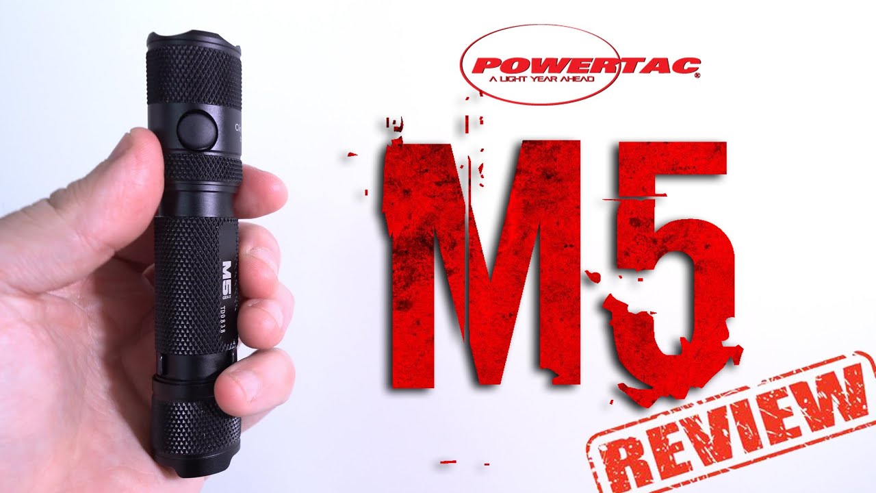 POWERTAC M5 Gen X review - Magnetic charging - 1300 lumens - Xtreme knurling