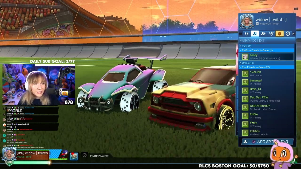 Rocket League and Vibes | Widow Vods #256