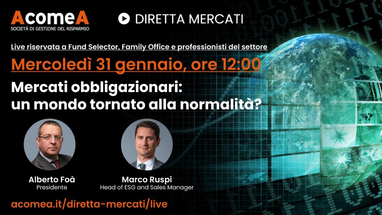 Mercati obbligazionari: un mondo tornato alla normalità?