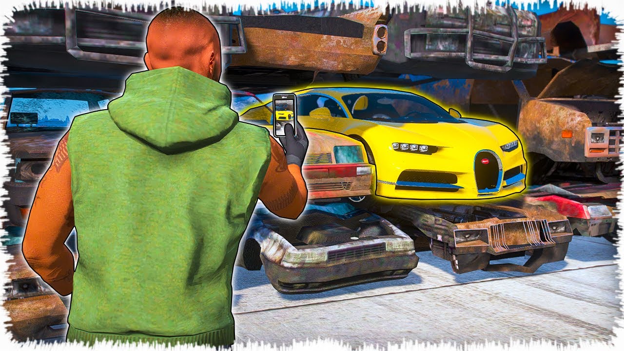 Джонни СВАЛКАДАН Бугатти көлігін тауып алды (GTA V) жони аянчик