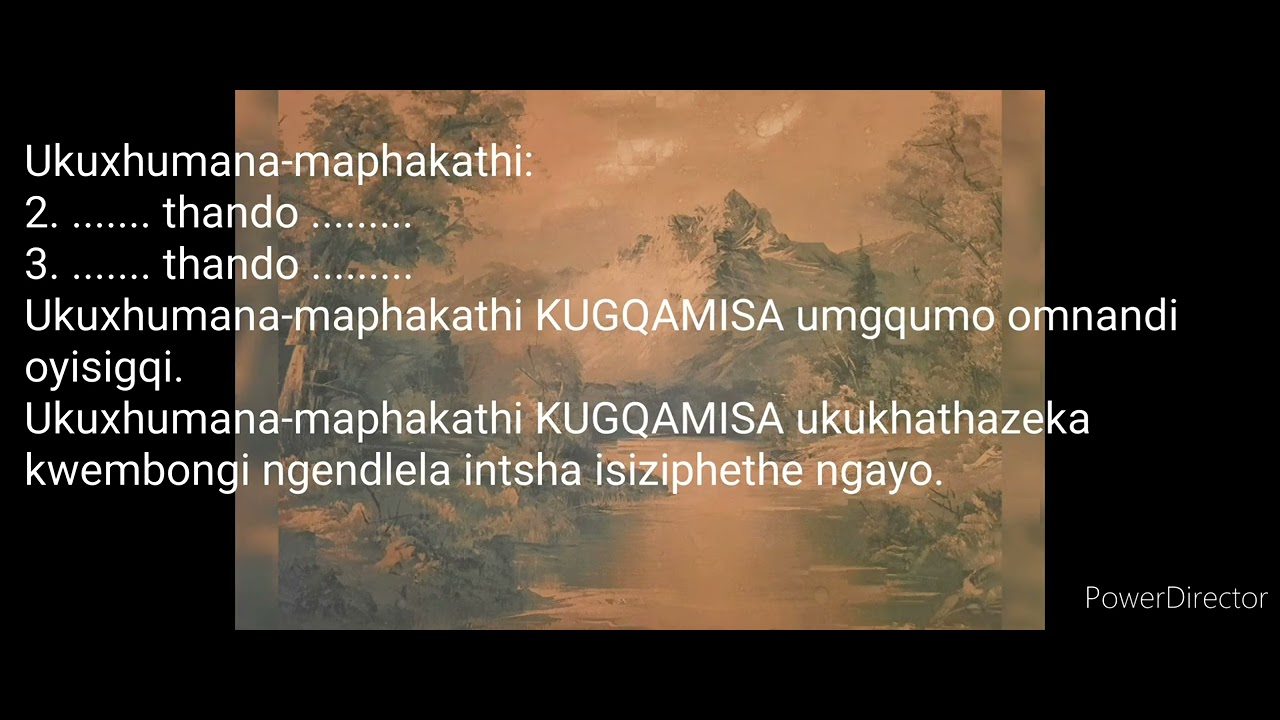 Uthando. UMQONDO OSOBALA. Inkondlo ye-11. Video 1 of 1.