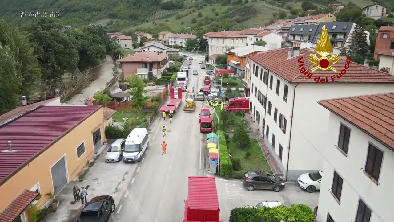 PESARO URBINO - SORVOLO CON I DRONI SULLE AREE DI CANTIANO COLPITE DAL MALTEMPO
