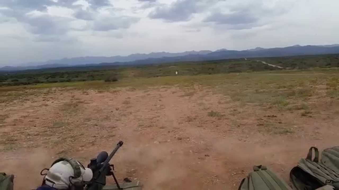 Shooting a Sniper Gear 3D Target with a Truvelo CMS .338 Lapua Rifle at 100m