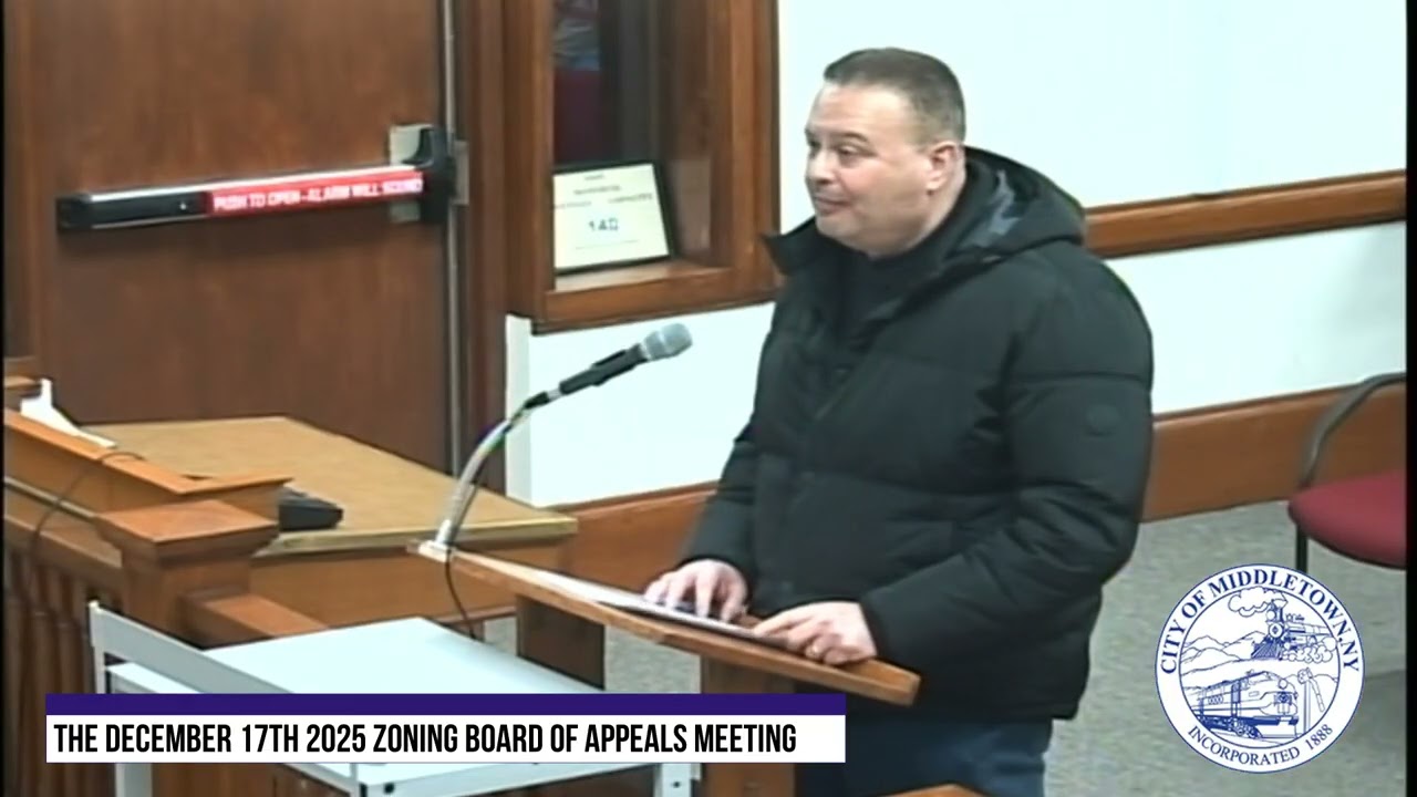The December 17th 2025 Zoning Board of Appeals Meeting