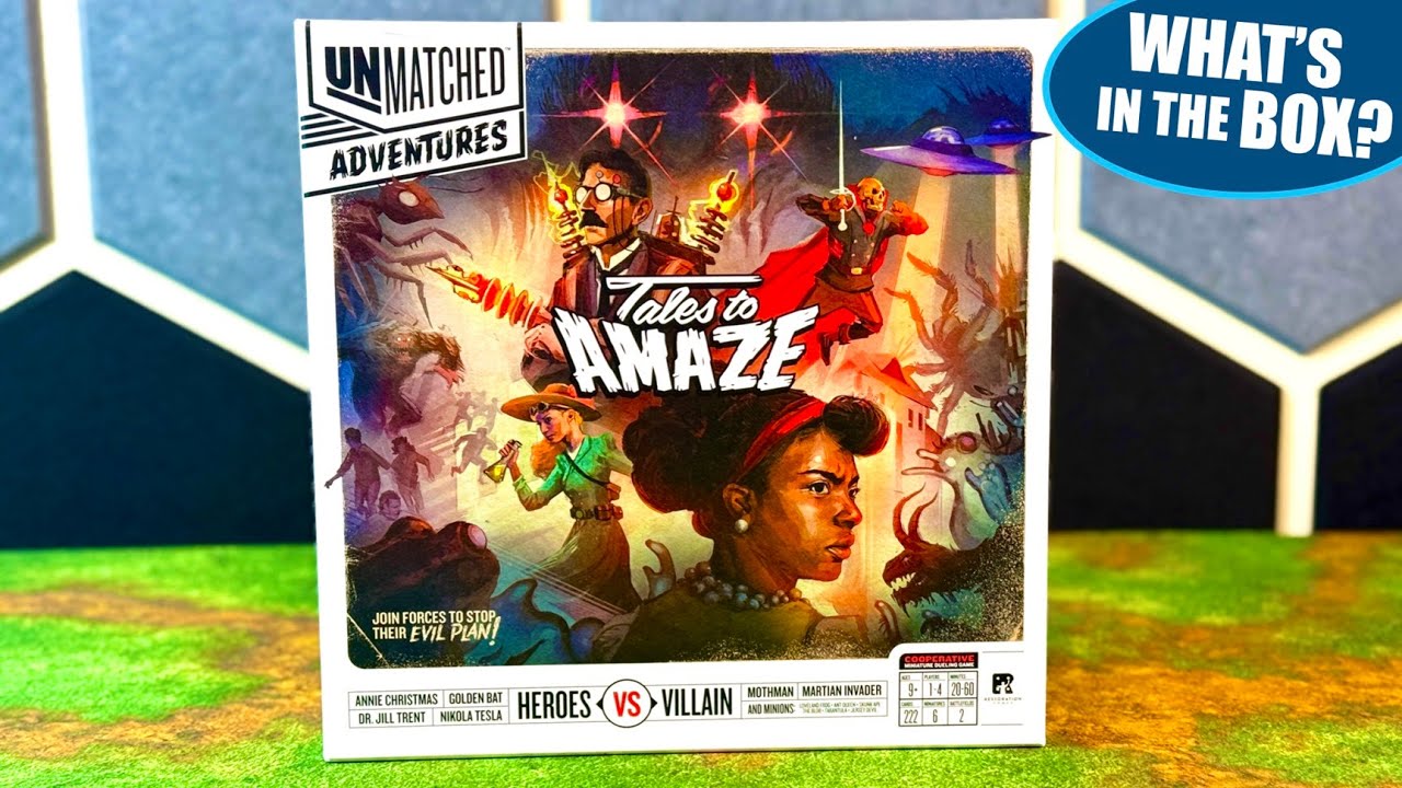 НЕПРЕВЗОЙДЕННЫЕ ПРИКЛЮЧЕНИЯ. Распаковка настольной игры Tales to Amaze