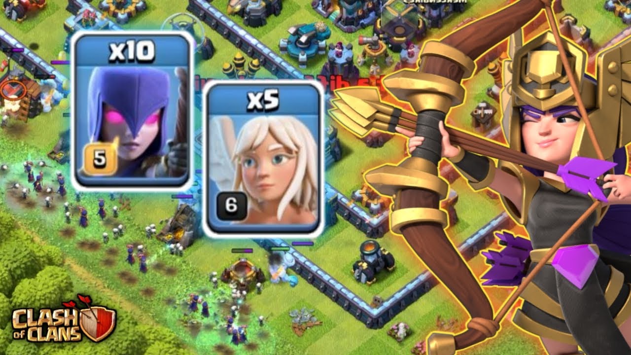 Th13 queen walk | witch slap attack strategy | best attack th13 | coc th13 | clash of clans