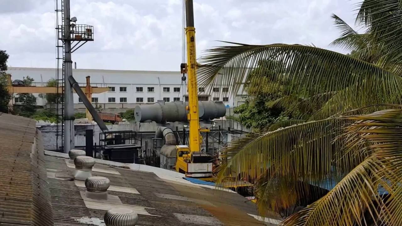 Incinerator secondary chamber installation
