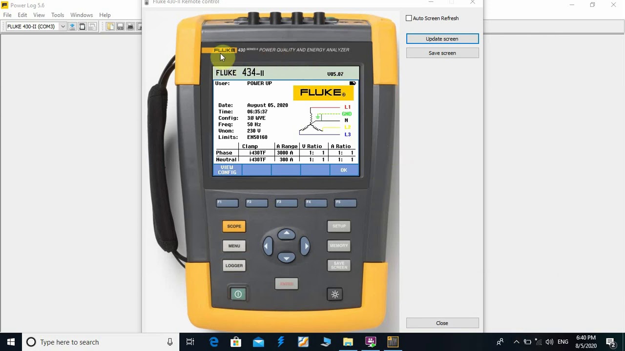 How to use Fluke power analyzer