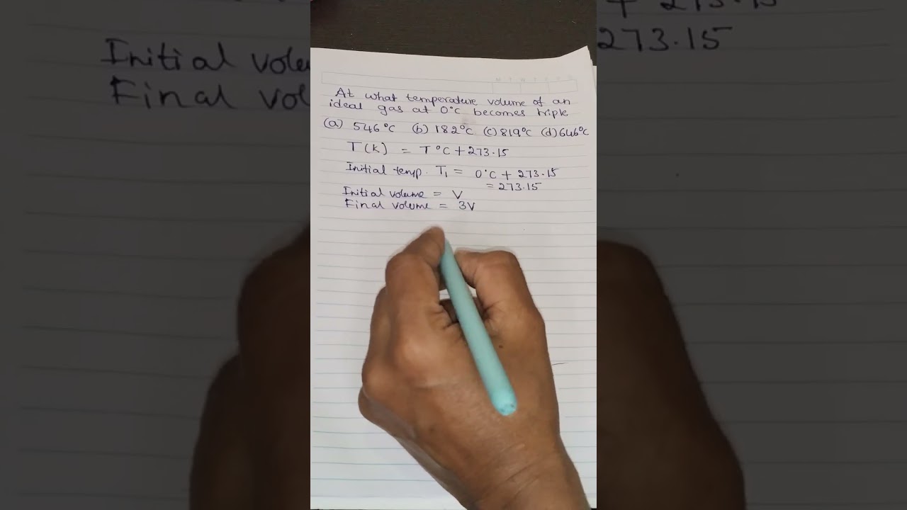 Calculation of temperature . Kinetic theory of gases