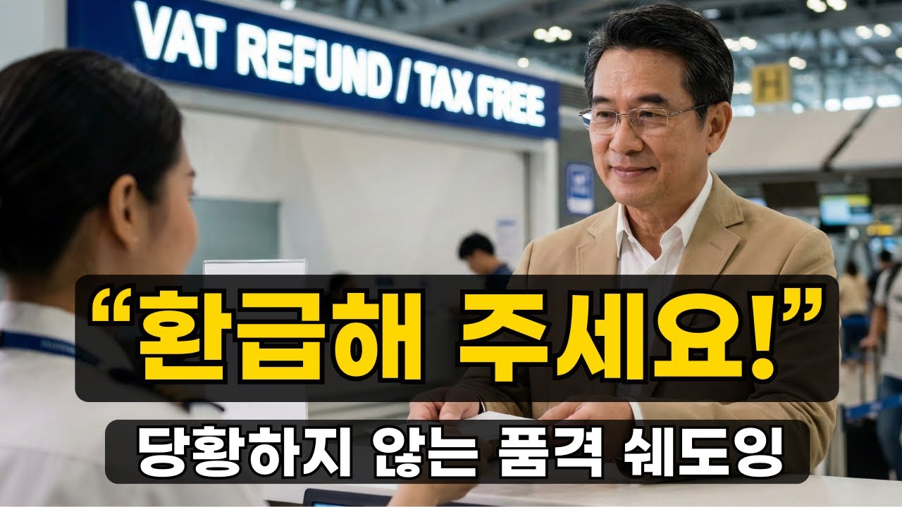 공항 세금 환급VAT Refund 필수 영어 - 4단계 쉐도잉