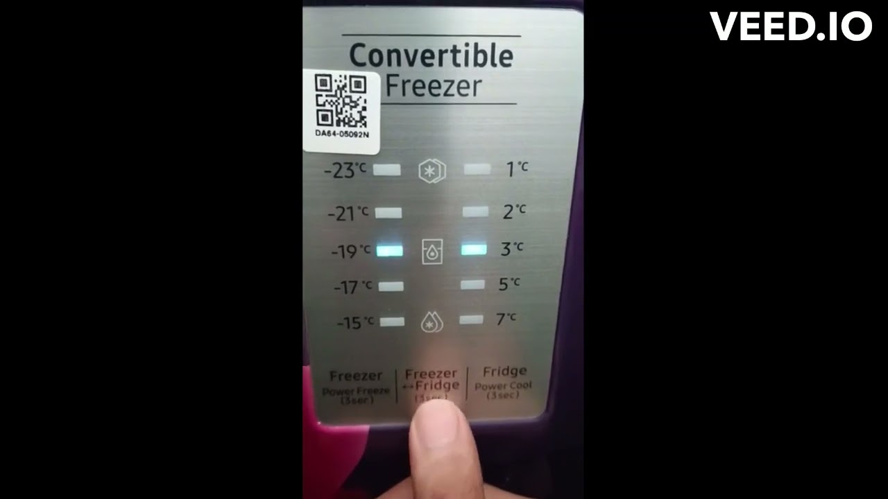 Convertible Freezer Settings in Samsung Fridge in Telugu
