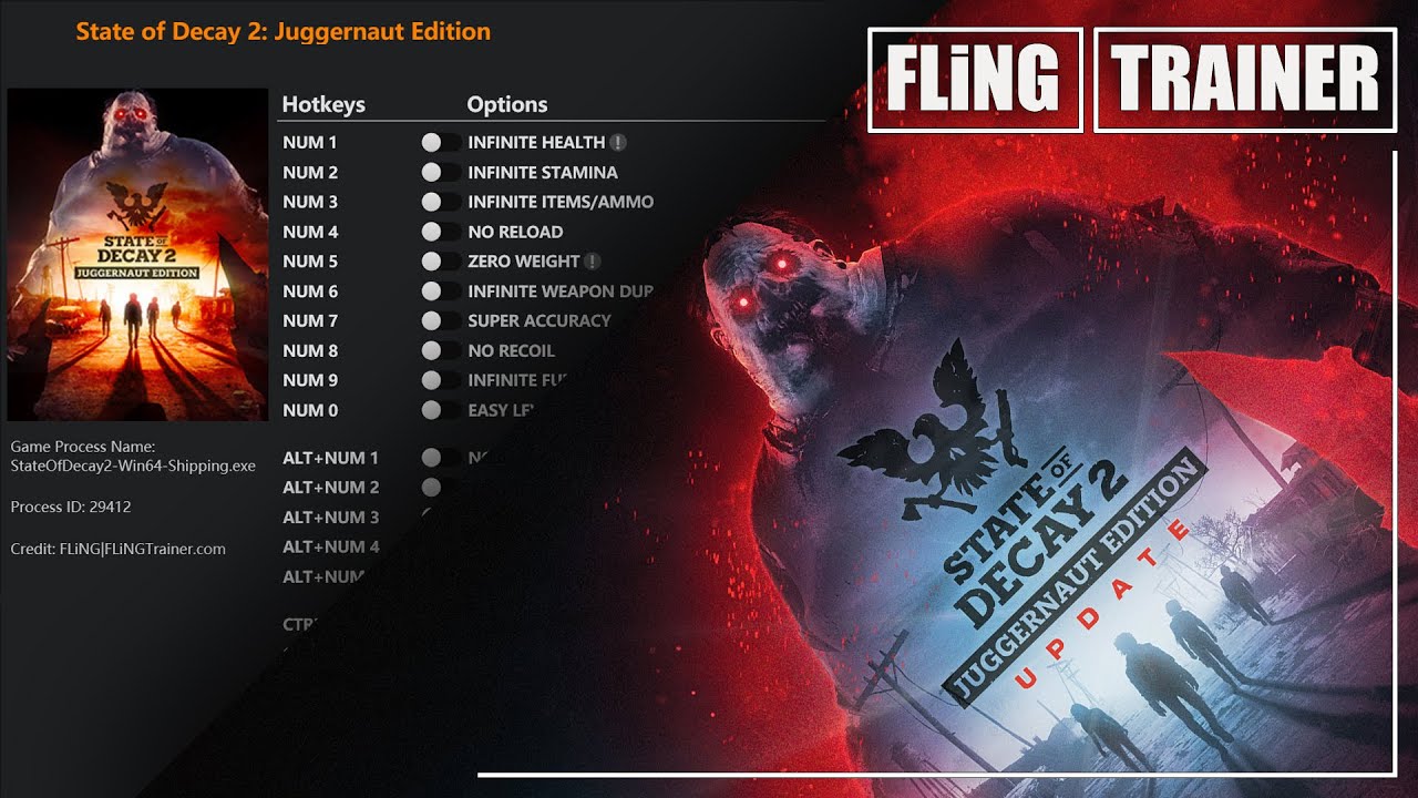 State of Decay 2 Juggernaut Edition Trainer - FLiNG | FLiNGTRAiNER