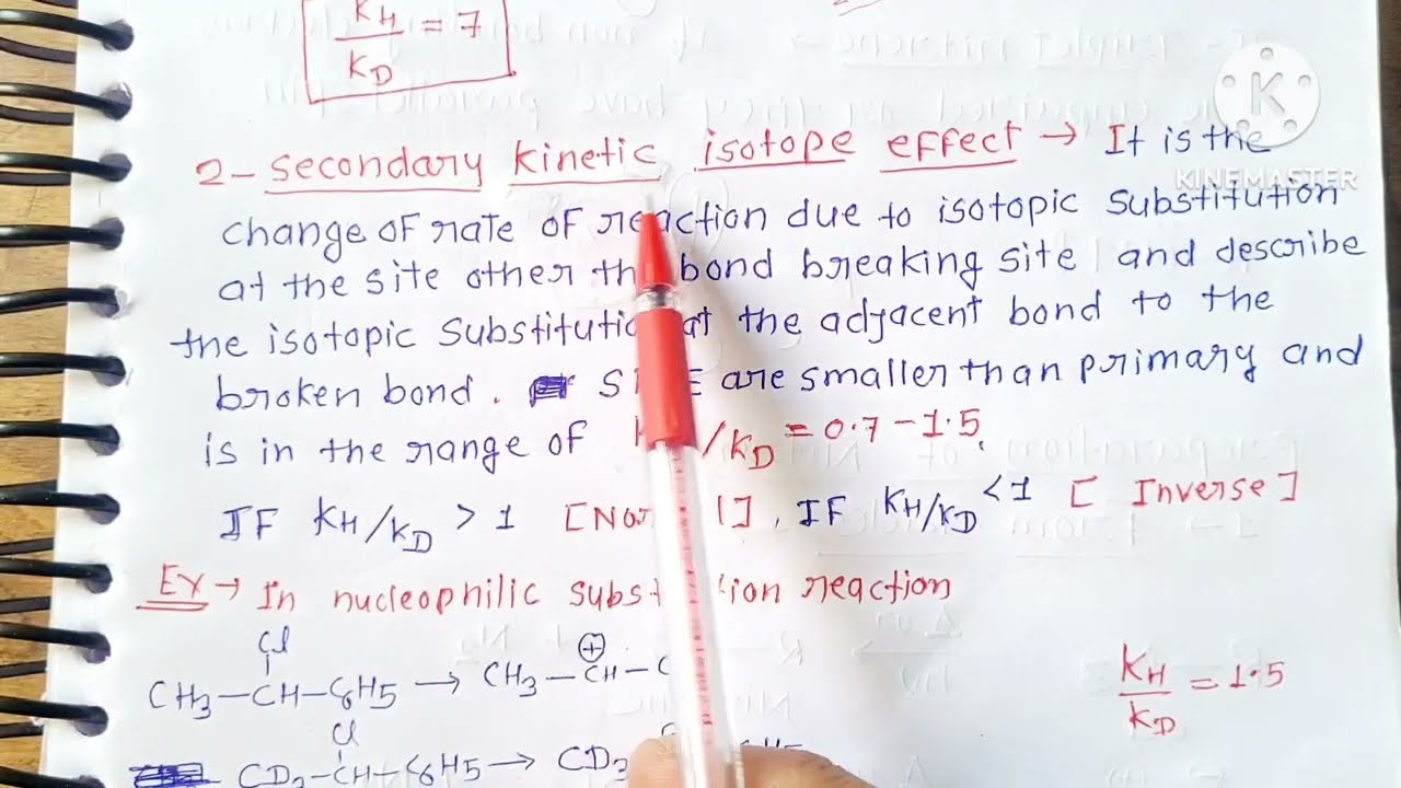 #Kinetic Isotope effect #Reaction mechanism