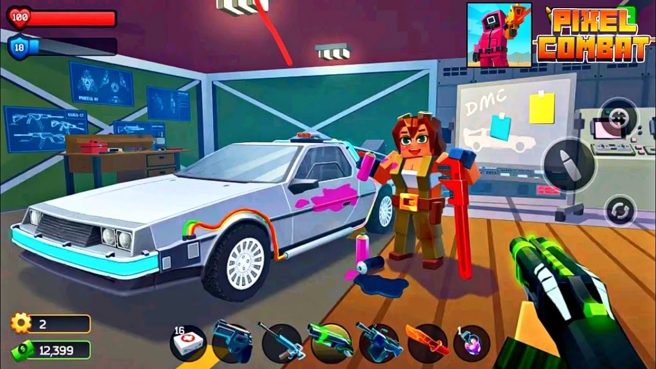 Pixel Combat: Zombie Strike Gameplay Walkthrough | Pixel Combat Zombie Strike Big Cannon