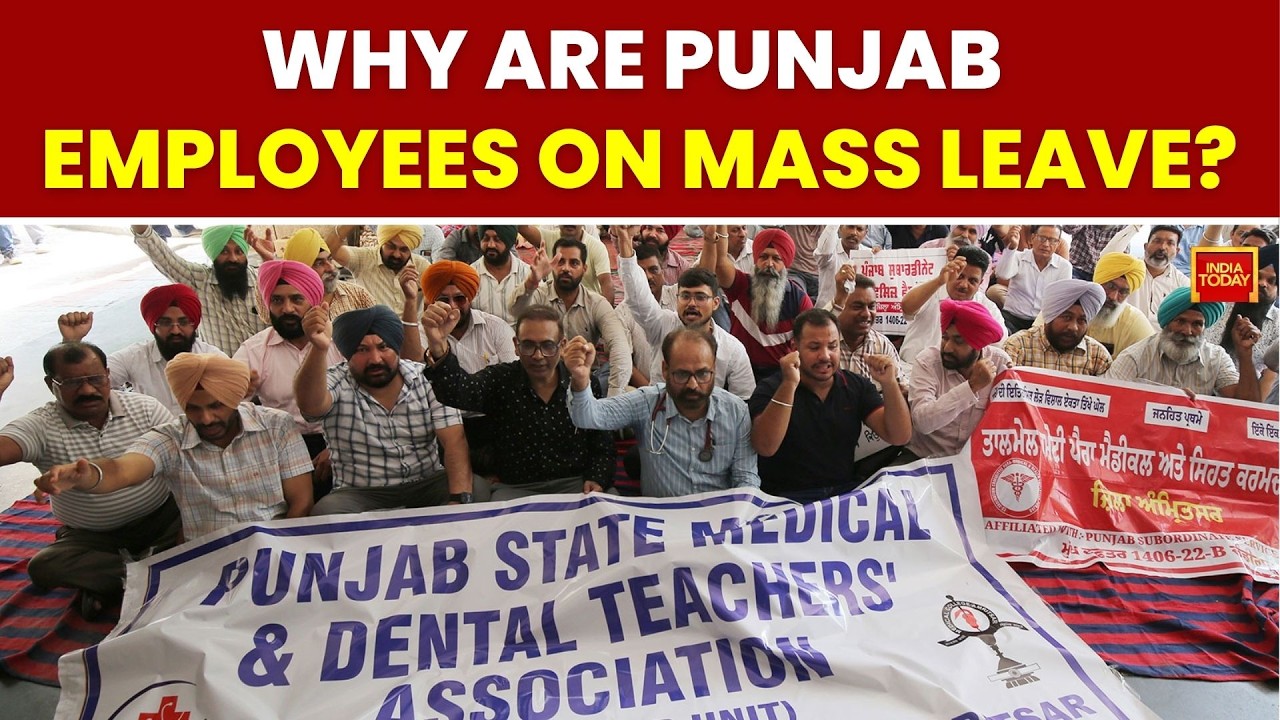 Punjab Government Employees On Mass Casual Leave, Protest At Civil Secretariat | India Today