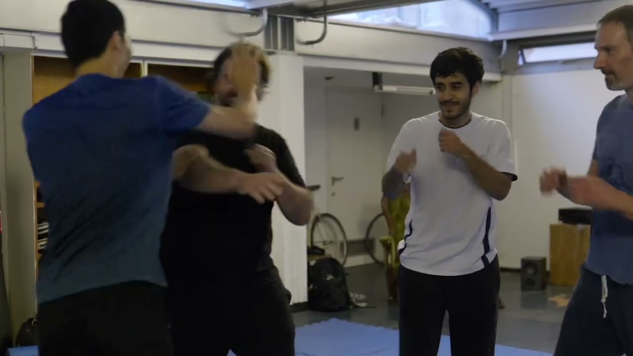 Practicing some basic Tai Chi exercises