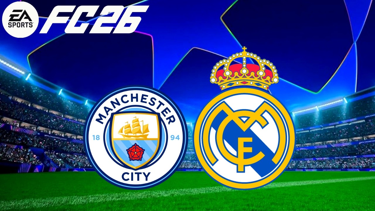 🔴 MANCHESTER CITY x REAL MADIRD CHAMPIONS LEAGUE 2026 SIMULAÇÃO FUTEBOL EA FC 26