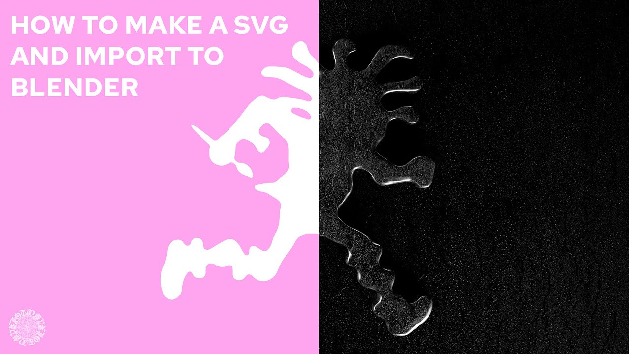How to make a SVG in Photoshop and import it into Blender 2025