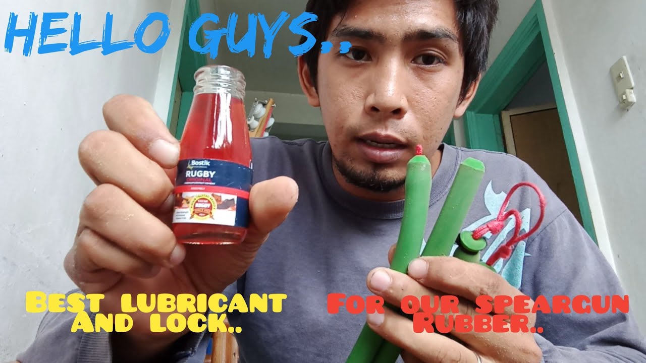 BEST Speargun Rubber LUBRICANT and LOCK.. Home remedy for our rubber..