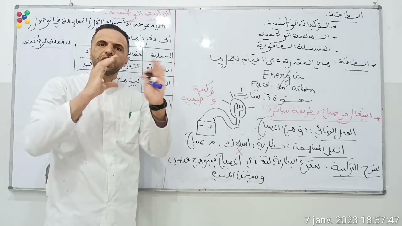 السلسلة الوظيفية و السلسلة الطاقوية سنة ثالثة متوسط.
