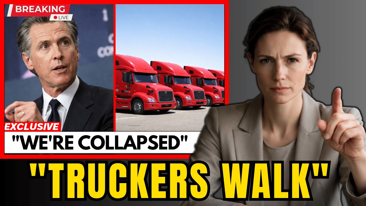 1 MIN AGO: California Governor PANICS as Truckers Refuse to Comply With New Mandate