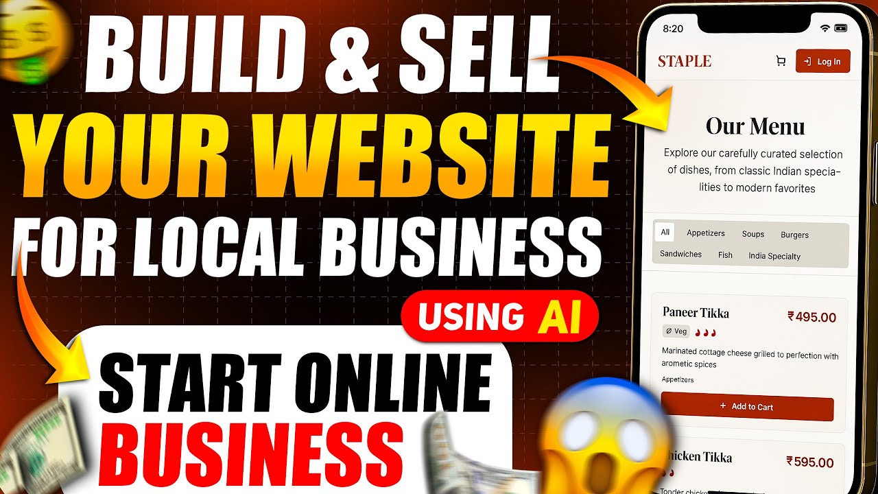 Build & Sell Websites for Local Businesses Using AI | Start Online Business in 2025