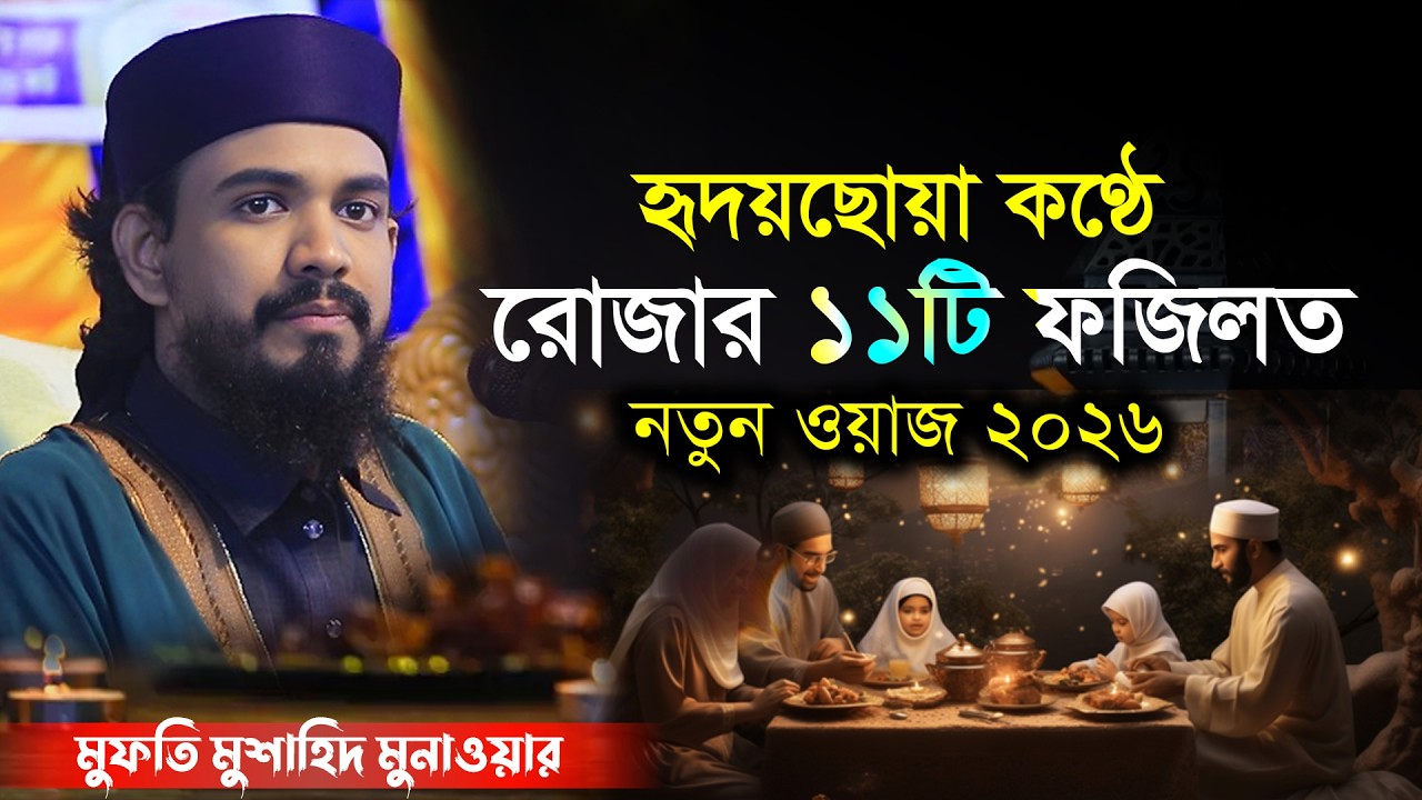 রোজার ১১টি বিশেষ ফজিলত জেনে নিন |Rojar fojilot | Mufti Mushahid munawar | New Waz 2026