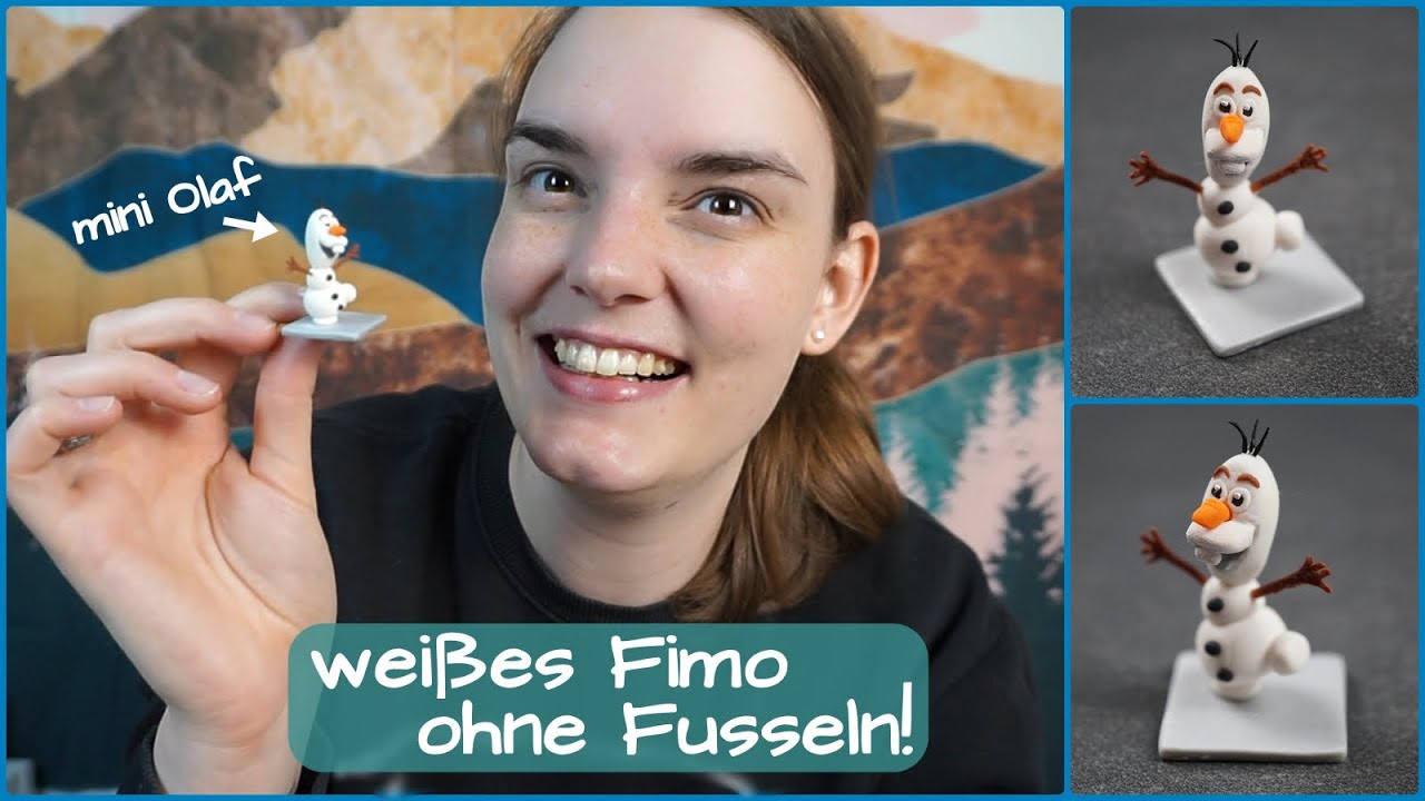 Olaf aus Frozen & weißes Fimo wieder sauber bekommen! Tipps und Tricks