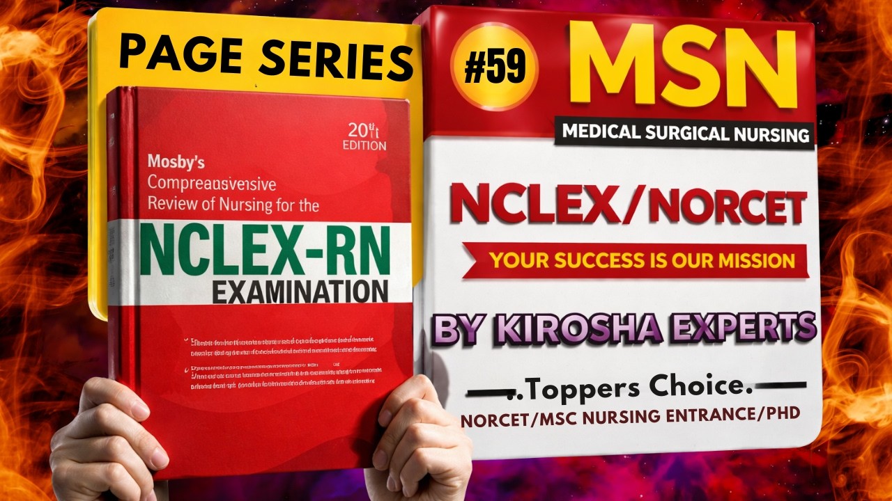 MOSBY Complete Solution | PACE SERIES 58🔥 | Nursing Competitive Exams की Full तैयारी | LIVE 10 PM