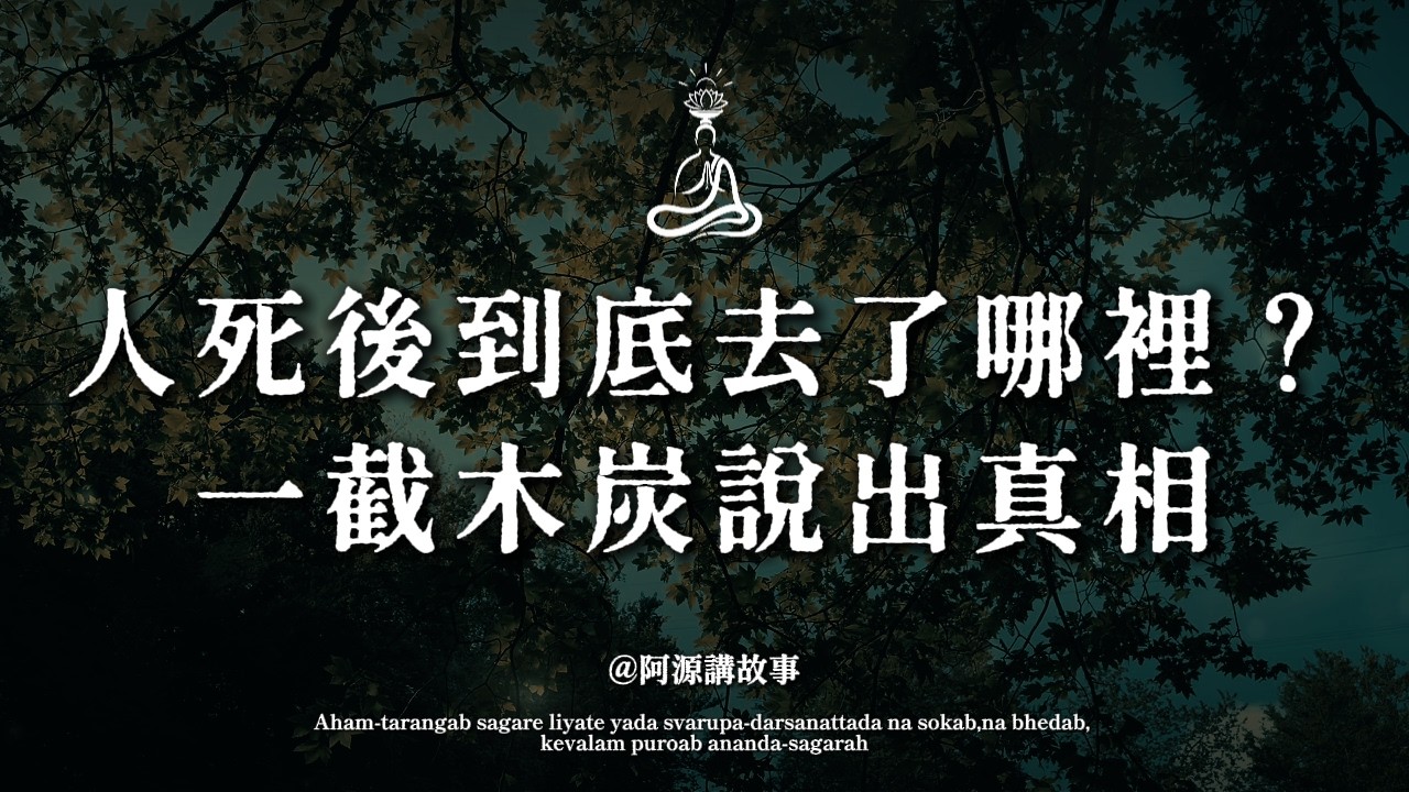 根本沒有靈魂投胎？老禪師用一截木炭，道破人死後的真實去向｜看完不再恐懼離別#人死後去哪裡 #輪迴真相 #佛法開示 #放下執著 #阿源講故事 #心靈療癒
