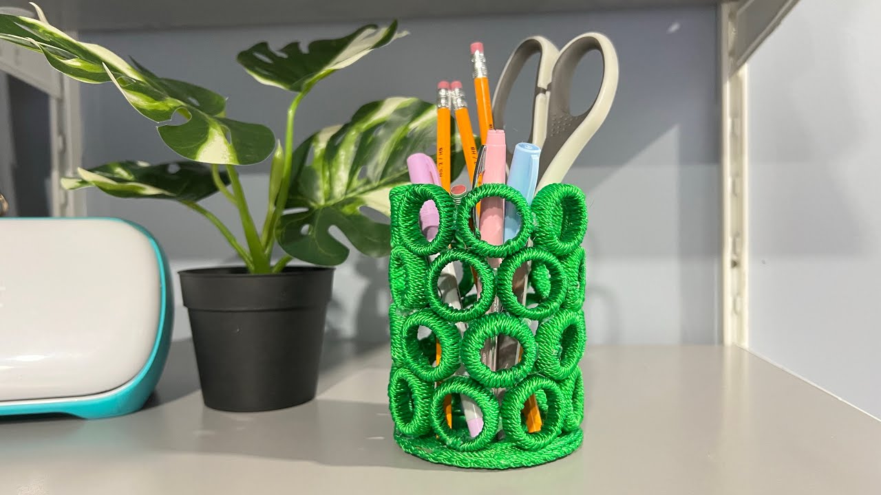 How to make DIY Pencil Holder | Recycling idea | Plastic cap | DIY Adventure