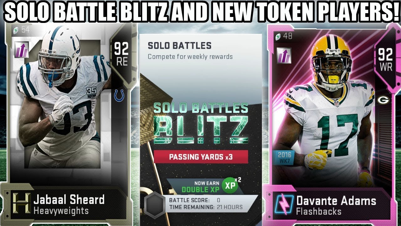 SOLO BATTLE BLITZ! HEAVYWEIGHT SHEARD, FLASHBACK DAVANTE, VET GILBERT! | MADDEN 19 ULTIMATE TEAM